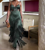 Green Fringe Set