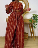 Multi Printed Loose Two Piece Set