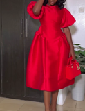 Red Puffy Skirt
