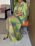 Green Loose Swoosh Dress