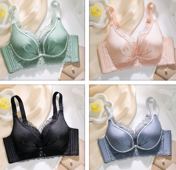 Deep V Lace Small Breasts Gathered Breathable Without Steel Ring High Side Collection Comfortable Thin Bra Bra Bra