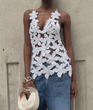 White Floral Camisole