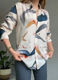 Printed Silk Blouse