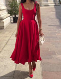 Red Holder Elegant Dress