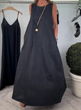 Black Wide Halter Dress