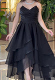 Black Chiffon Halter Dress