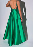 Green Lace Holder Elegant Long Dress