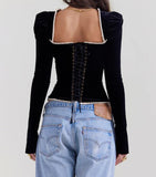 Black Velvet Corset