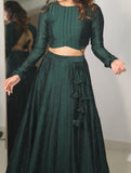 Pure Green Elegant Two Piece Set