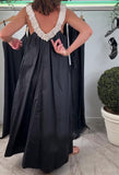 Black Wide Halter Dress