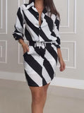 Black And White Striped Suit