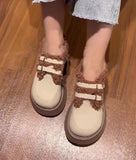 Winter Cotton Small Leather Shoes