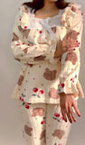 Cute Printed Winter Warm Pajamas